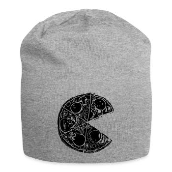 Pizza Partnershirt Slice Valentines Day for black - Jersey Beanie - heather grey - Front