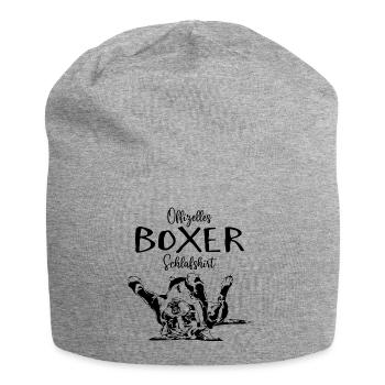 Boxer Officiel Chemise de Couchage Chien Wilsigns - Bonnet en jersey - gris chiné - Devant