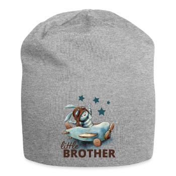 Kleiner Bruder - Jersey-Beanie - Grau meliert - Vorne