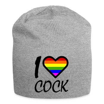 I love - Bonnet en jersey - gris chiné - Devant