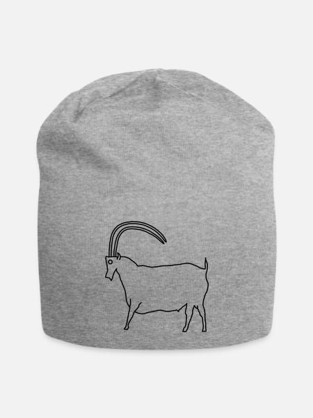bock11082022 - Jersey-Beanie - Grau meliert