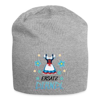 Dirndl Ersatz - Jersey-Beanie - Grau meliert - Vorne