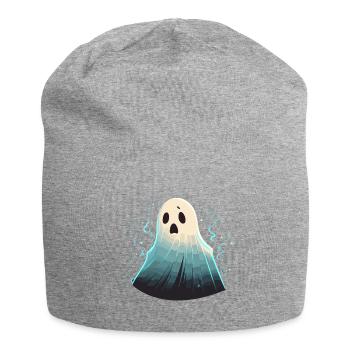 Unhappy Ghost - Jersey Beanie - heather grey - Front