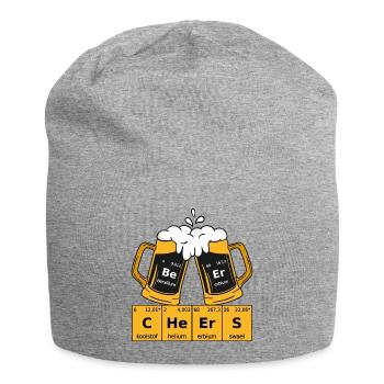 Bier Periodensystem - Jersey-Beanie - Grau meliert - Vorne