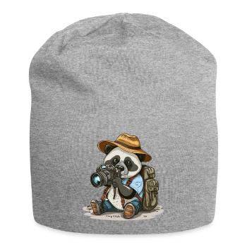 À la découverte du monde - Bonnet en jersey - gris chiné - Devant