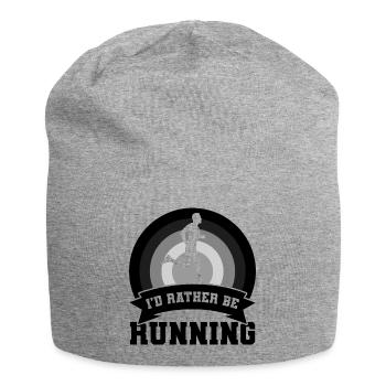 Lustiger Läufer Witz - Jersey-Beanie - Grau meliert - Vorne