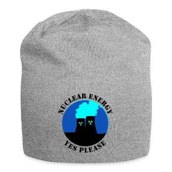 Atomenergie, Ja bitte, Ja zu Atomkraft - Jersey-Beanie - Grau meliert - Vorne