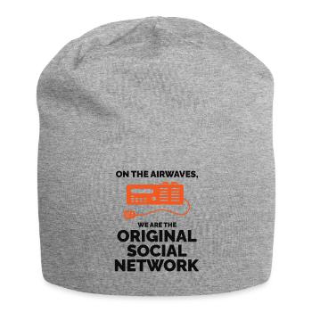 Amateurfunker Ursprüngliches soziales Netzwerk - Jersey-Beanie - Grau meliert - Vorne