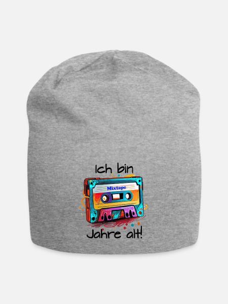 mixtape - Jersey-Beanie - Grau meliert
