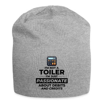 Comptable passionné Débits de crédits Humour drôle - Bonnet en jersey - gris chiné - Devant