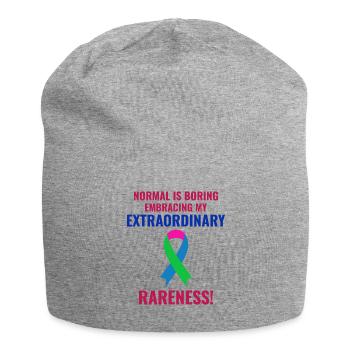 Rare Disease Awareness Embrace Extraordinary - Jersey Beanie - heather grey - Front