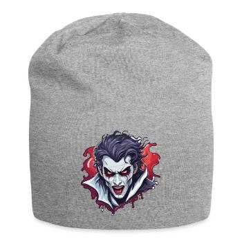Vampire / Dracula / Suceur de sang / Halloween / Mythe - Bonnet en jersey - gris chiné - Devant