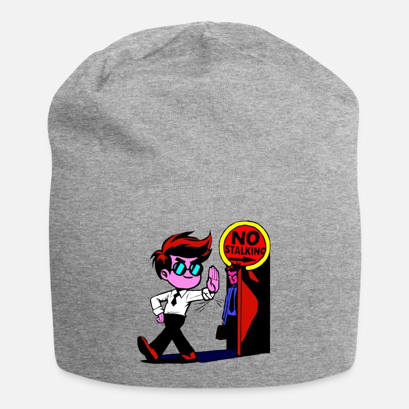 Pas de harcèlement - Bonnet en jersey - gris chiné