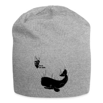 Pétunia et baleine - Bonnet en jersey - gris chiné - Devant