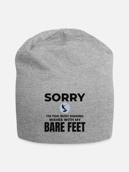 Barfuß Wasserski Extremsport Barfuß - Jersey-Beanie - Grau meliert