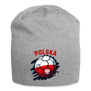 Polnischer Fußball - Jersey-Beanie - Grau meliert - Vorne