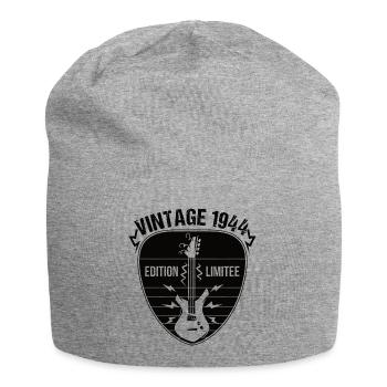 Vintage 1944 médiator guitare cadeau guitariste - Bonnet en jersey - gris chiné - Devant