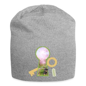 L’amour de la campagne avec le chien - Bonnet en jersey - gris chiné - Devant