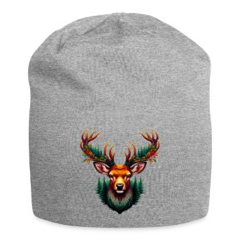 Cerf - Bonnet en jersey - gris chiné - Devant