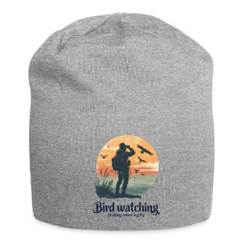 Bird Watching - Legally Stalking Nature - Jersey Beanie - heather grey - Front