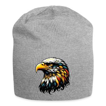 Adler - Jersey-Beanie - Grau meliert - Vorne