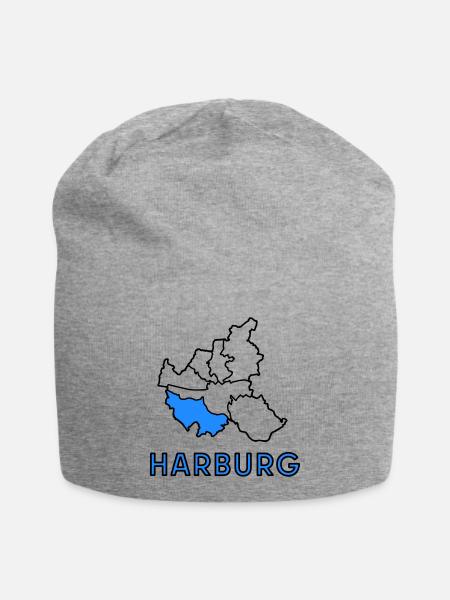 Harburg, a district of Hamburg - Jersey Beanie - heather grey
