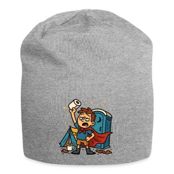 Papier toilette Festival Toilet Hero WC Lutte quotidienne - Bonnet en jersey - gris chiné - Devant