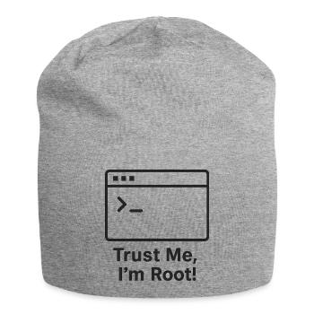 Trust Me I am Root - Jersey-Beanie - Grau meliert - Vorne