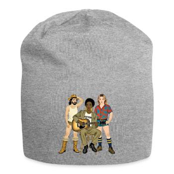B W U WANT TO B - nice people - Jersey Beanie - heather grey - Front