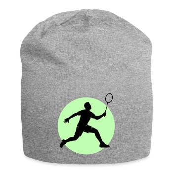 Badminton Spieler Vorhand - Jersey-Beanie - Grau meliert - Vorne