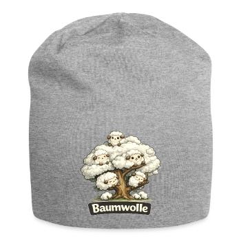 Cotton Sheep on Tree Pun Pun Shirt - Jersey Beanie - heather grey - Front