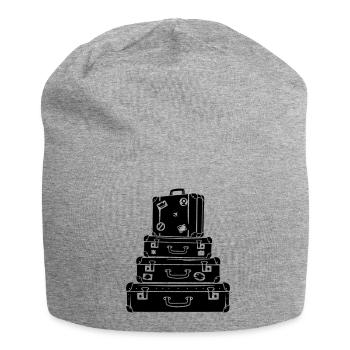Valises Voyage Vintage - Bonnet en jersey - gris chiné - Devant