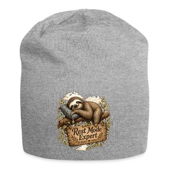 Rest Mode Expert Faultier - Jersey-Beanie - Grau meliert - Vorne