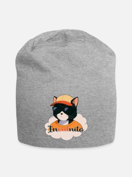 Stadtkatze Incatnito - Jersey-Beanie - Grau meliert