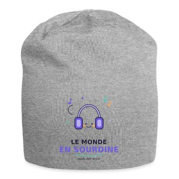 Le Monde En Sour­dine - Chill Actif - Bonnet en jersey - gris chiné - Devant