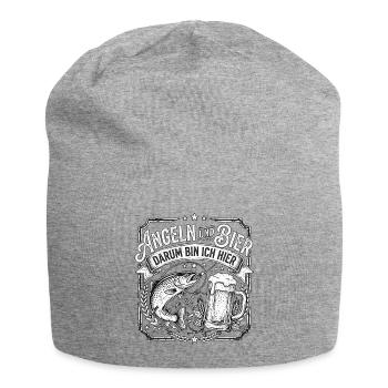 Fluss Angeln Und Bier - Jersey-Beanie - Grau meliert - Vorne