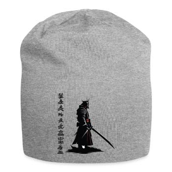 Samurai-Schatten: Katana Noir - Jersey-Beanie - Grau meliert - Vorne