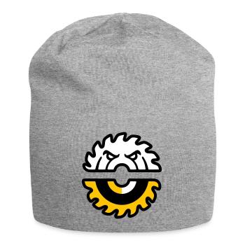 Kreissaege Gesicht Grafik - Jersey-Beanie - Grau meliert - Vorne