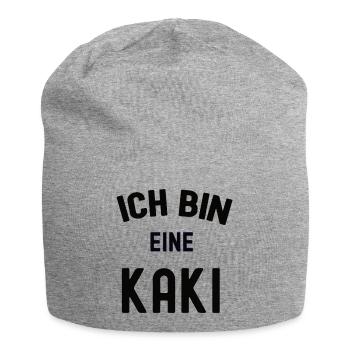 ICH BIN EINE KAKI Karneval Kostüm Kakipflaume Kaki - Jersey-Beanie - Grau meliert - Vorne