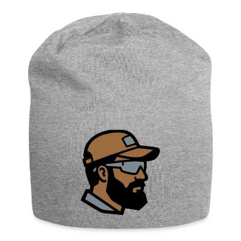 Craftsman Profile Logo - Jersey Beanie - heather grey - Front