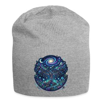 Cosmos Tree of Dreams - Jersey Beanie - heather grey - Front