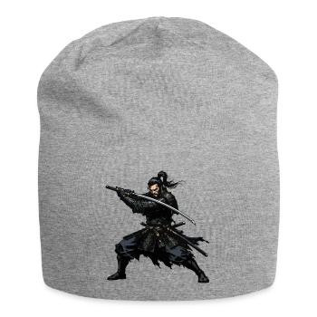 Samurai Katana Duell Heldenbild - Jersey-Beanie - Grau meliert - Vorne
