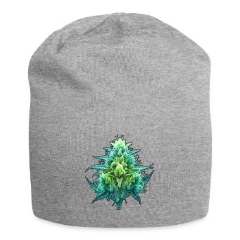 Röntgen Cannabis Blüte - Jersey-Beanie - Grau meliert - Vorne