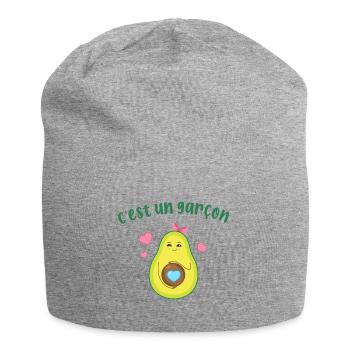 C'est un garçon t-shirt femme enceinte humour - Bonnet en jersey - gris chiné - Devant