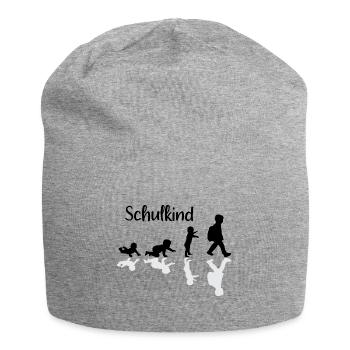 Schulkind Evolution Erstklässler Schule - Jersey-Beanie - Grau meliert - Vorne