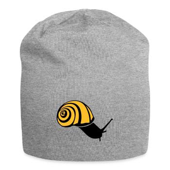 snail - Jersey Beanie - heather grey - Front