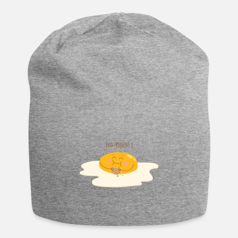 egg-cellent - Bonnet en jersey - gris chiné