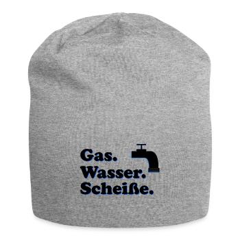Gas Wasser Scheiße | Klempner - Jersey-Beanie - Grau meliert - Vorne