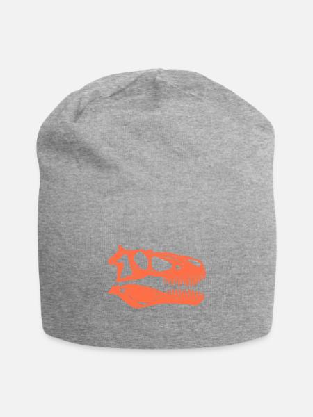 Daspletosaurus Fossilschädel - Jersey-Beanie - Grau meliert