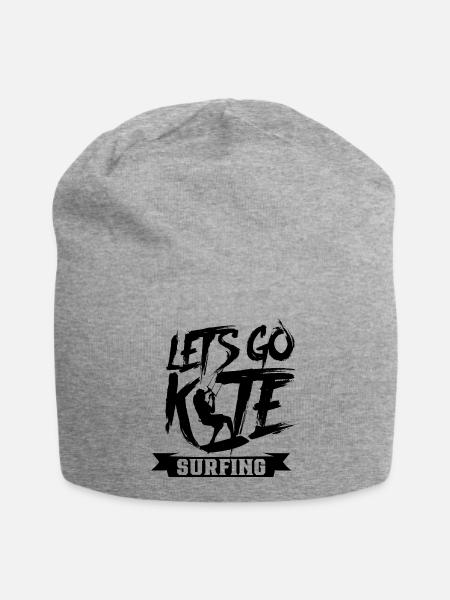 Lass UnS Kitesurfen Gehen Kitesurf Kitesurfer - Jersey-Beanie - Grau meliert